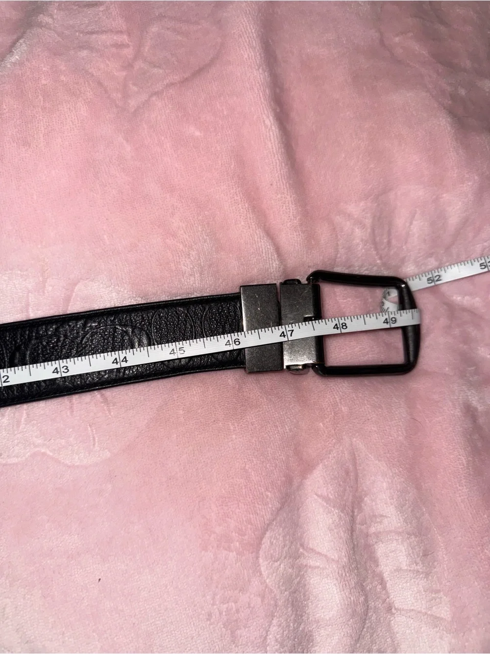 Coach Black Embossed Leather Women's Belt